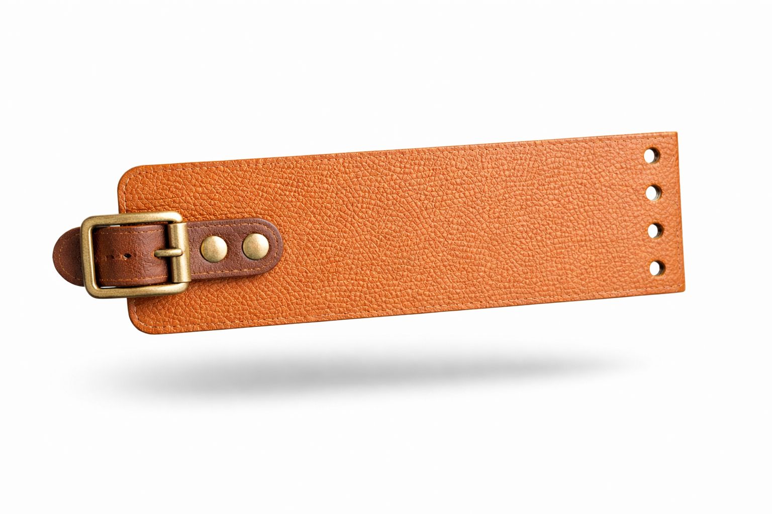 Klapka ze skóry brązowa z klamerką (+30zł)