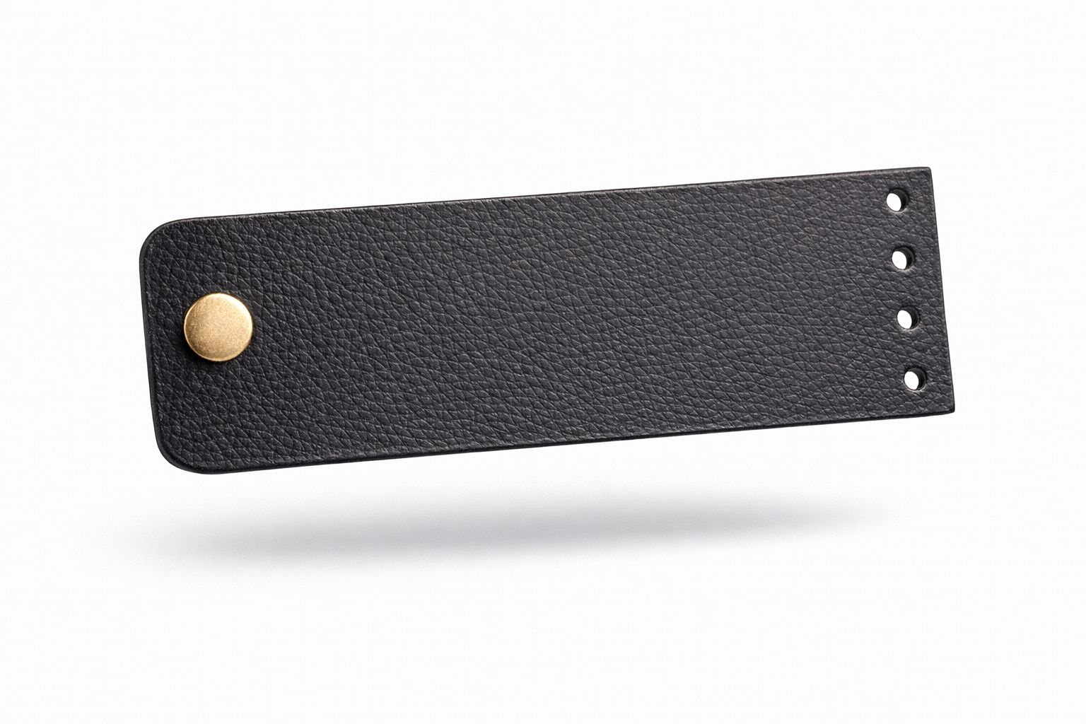 Klapka ze skóry czarna bez klamerki (+30zł)